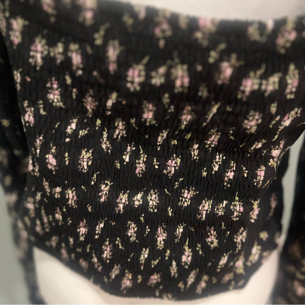 Floral linen Corset Top - Picture 4 of 4